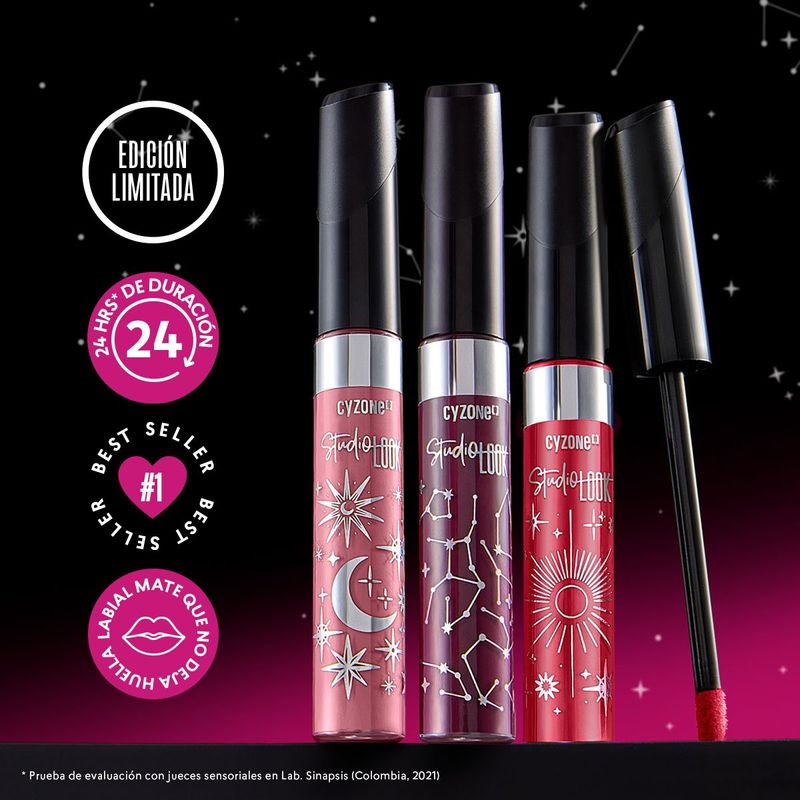 La-Coleccion-trae-3-nuevos-tonos-del-Labial-mate-liquido-Studio-Look-de-larga-duracion.